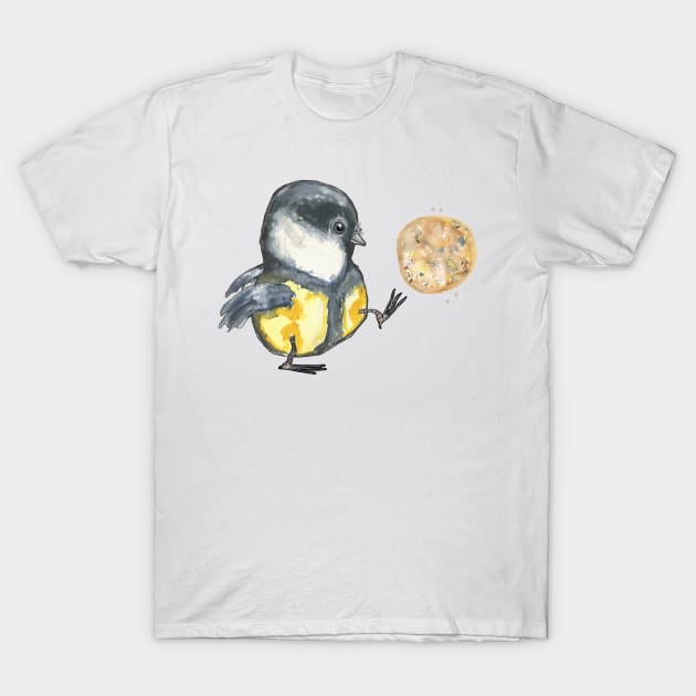 Great Tit play ball T-Shirt by msmart